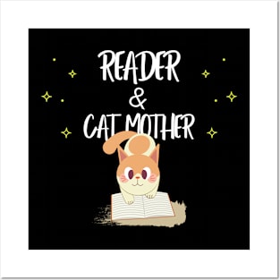 Reader and Cat Mother Posters and Art